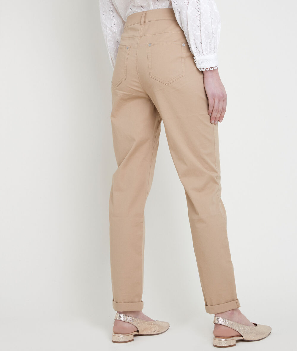 Francis beige organic cotton chinos naturel.