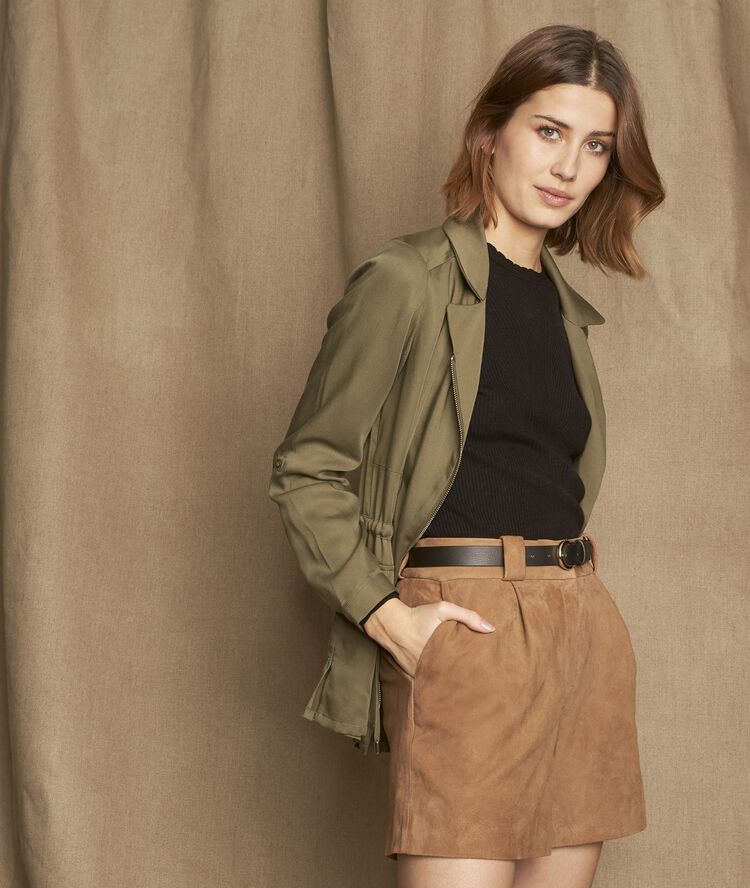 Lucie khaki tencel jacket khaki.