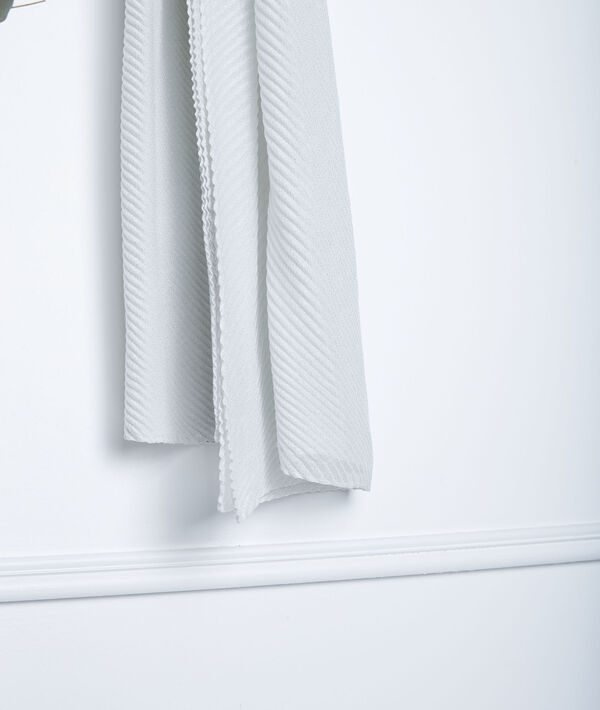 Greta ecru pleated scarf | 1-2-3 Greta ecru pleated scarf PhotoZ | 1-2-3