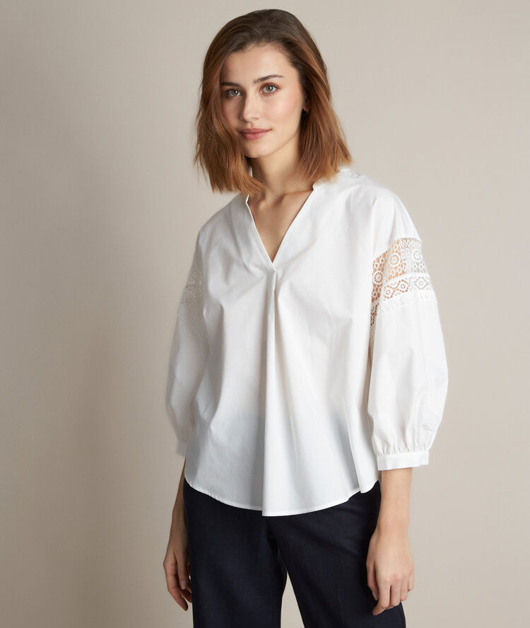 Blouse en dentelle veronique white.