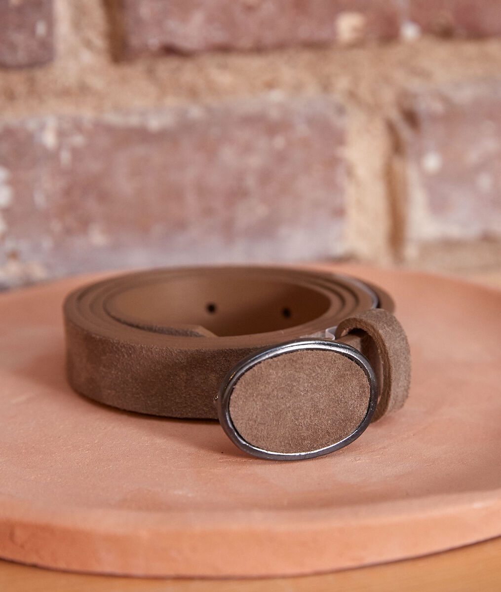 Evane chalk-coloured suede belt | 1-2-3 Evane chalk-coloured suede belt PhotoZ | 1-2-3