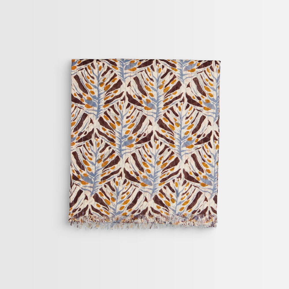 Brian printed cotton scarf mastic.