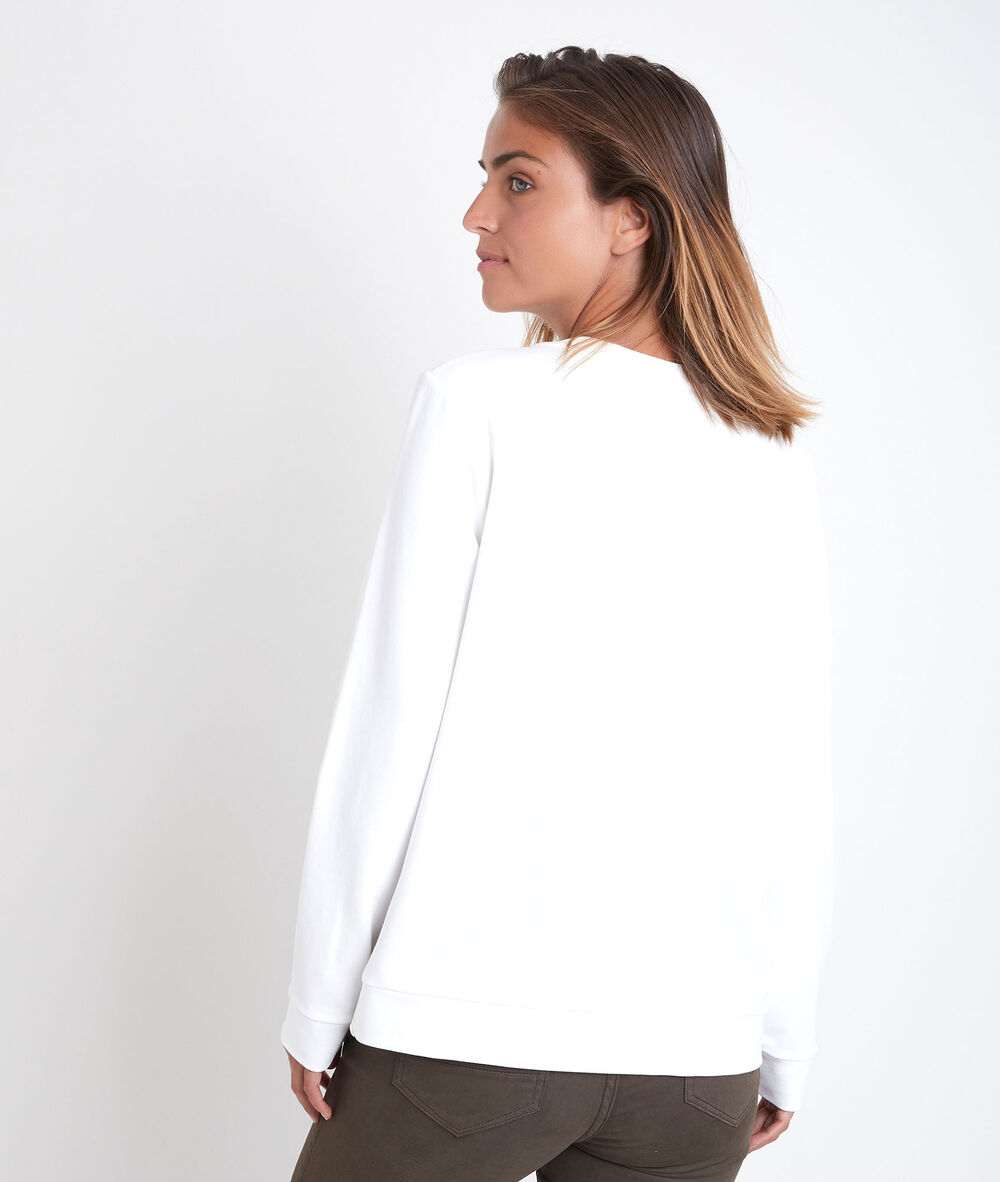 Daphne embroidered ecru pullover ecru.