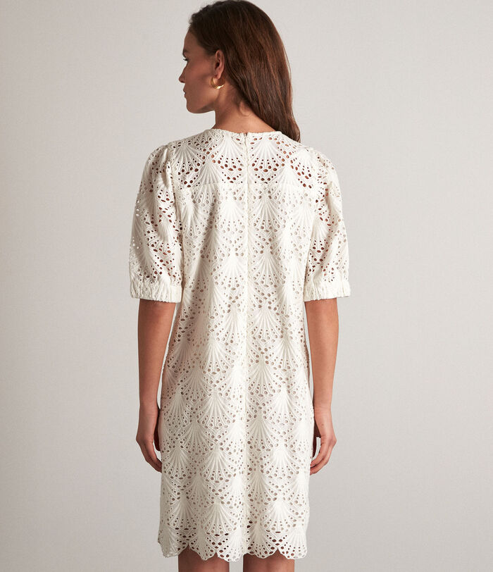 Grazia white embroidered cotton mini dress PhotoZ | 1-2-3