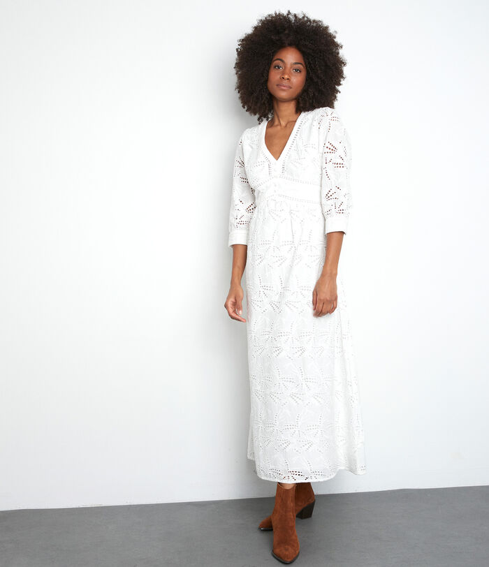 Catalia white embroidered maxi dress