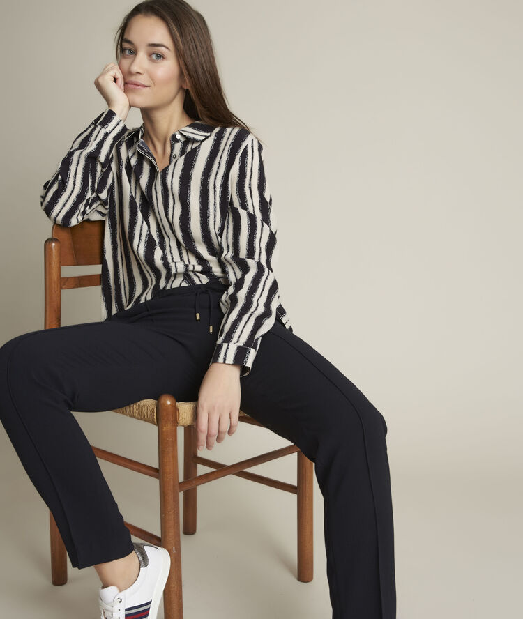 Erika printed dress black/white.