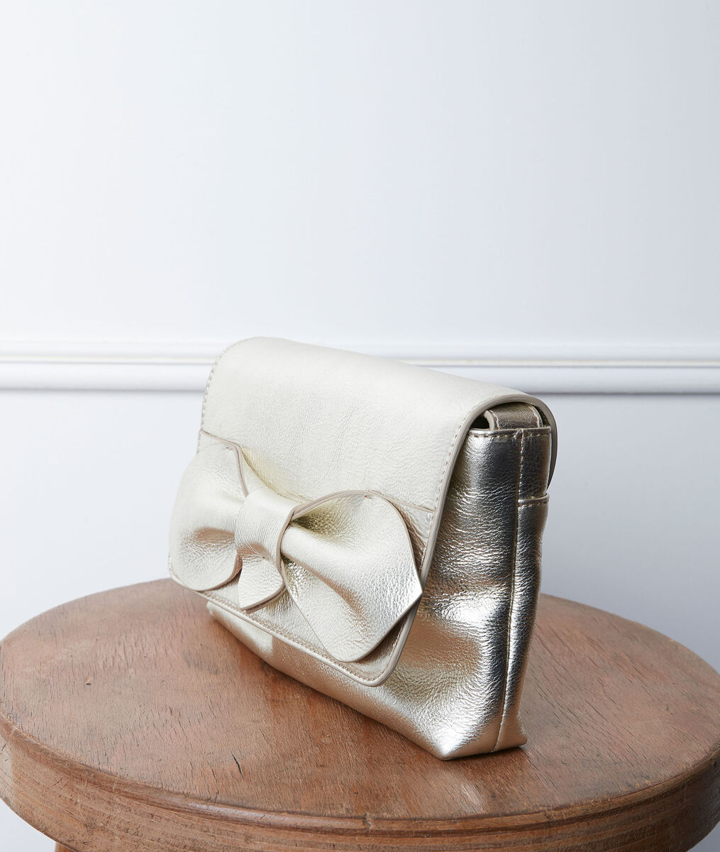 Dolly gold-coloured leather bag | 1-2-3 Dolly gold-coloured leather bag PhotoZ | 1-2-3
