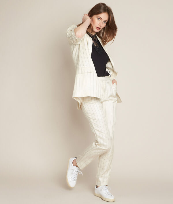 Ilias striped linen trousers | 1-2-3 Ilias striped linen trousers PhotoZ | 1-2-3