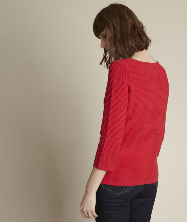 Delta grenadine boatneck jumper strawberry.