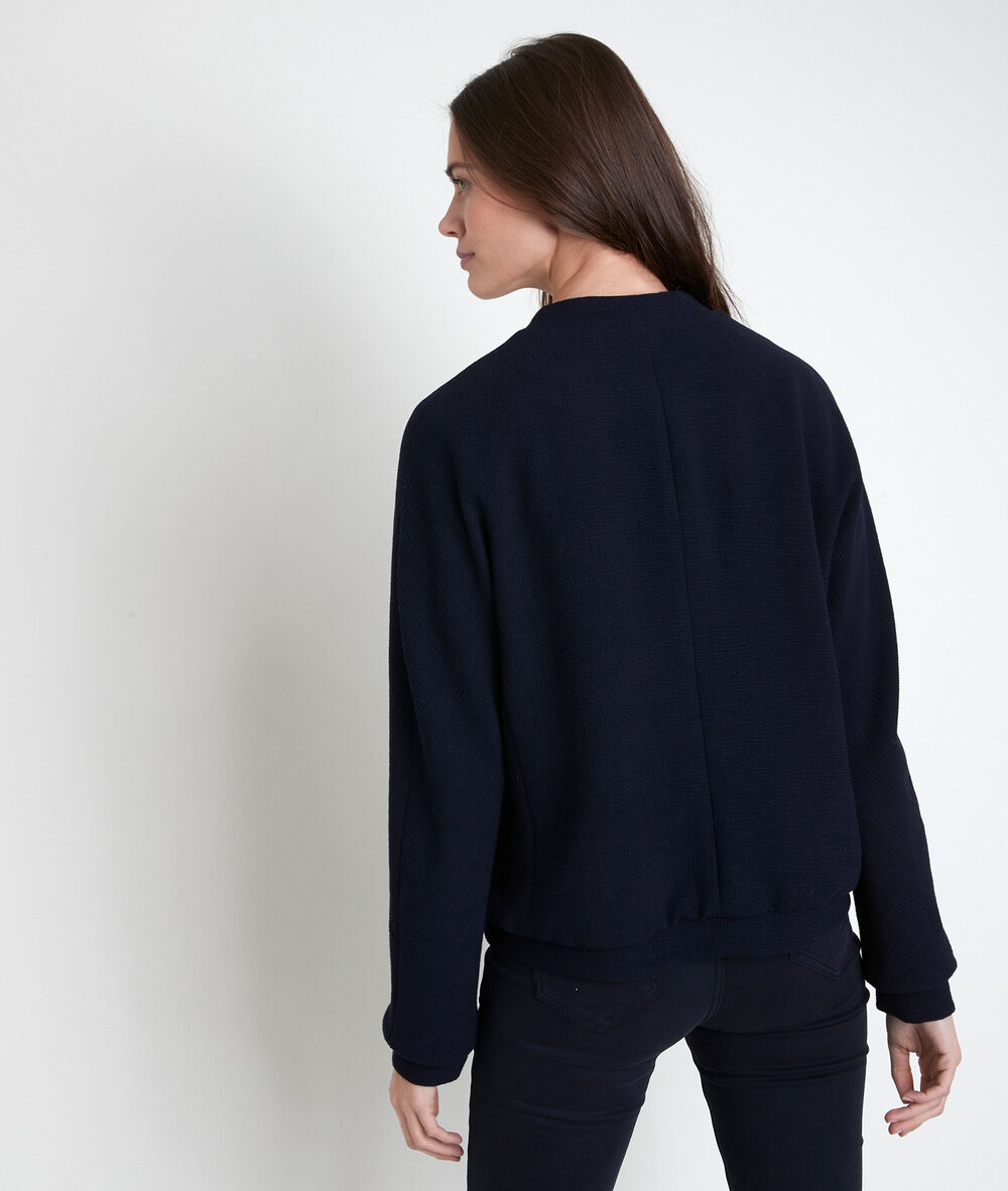 Pia navy seersucker jacket marine.