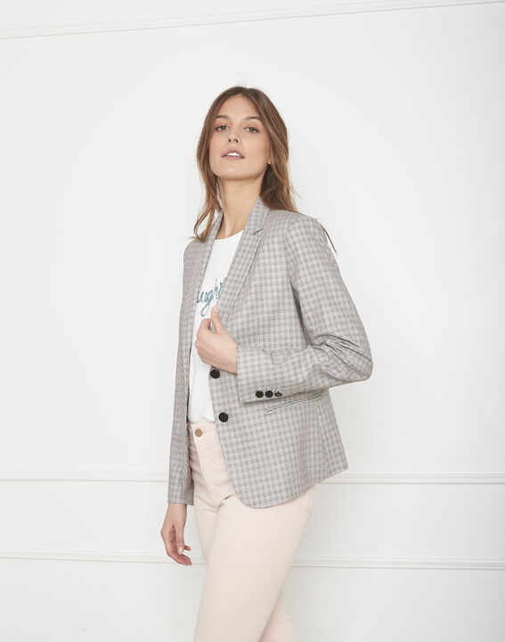 Sarry Prince of Wales check jacket | 1-2-3 Sarry Prince of Wales check jacket PhotoZ | 1-2-3