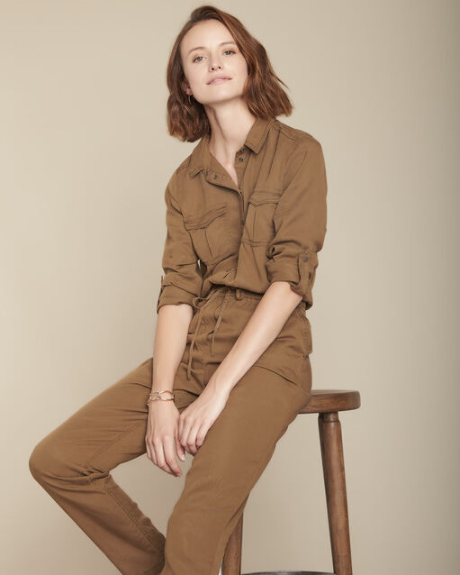 Irina terracotta Tencel jumpsuit (1) - Maison 123
