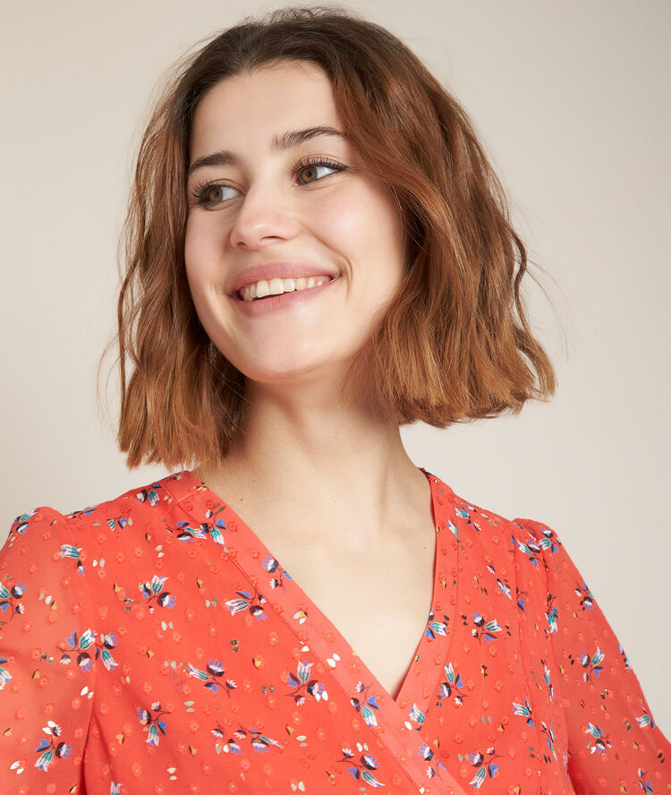 Elorie printed blouse poppy.