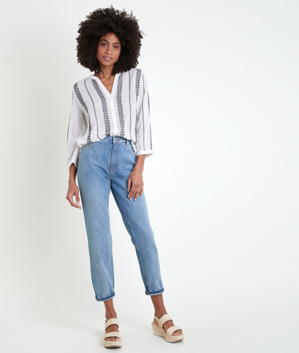 Tahiti embroidered ecru blouse | 1-2-3 Tahiti embroidered ecru blouse PhotoZ | 1-2-3