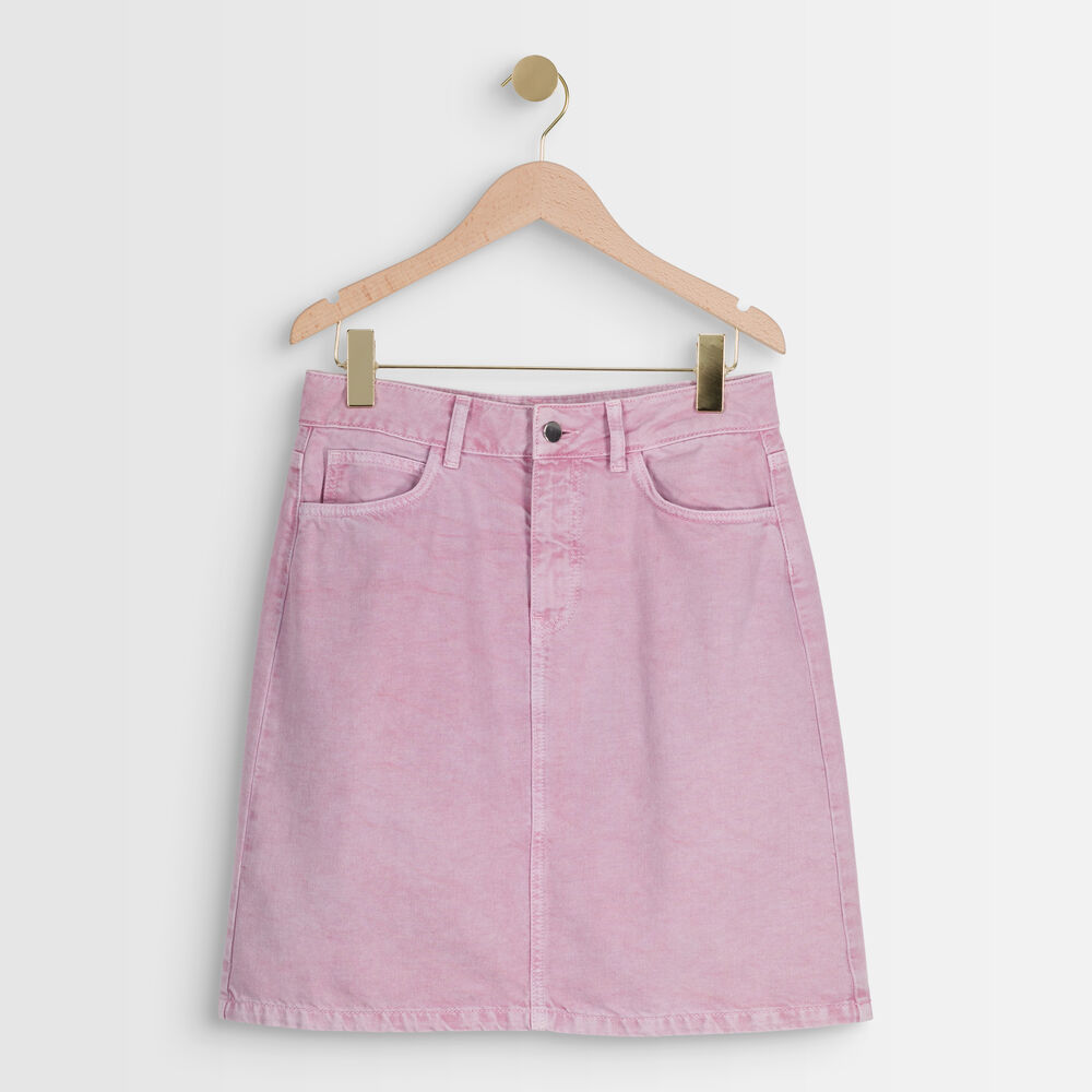 Etoile mauve denim skirt mauve.