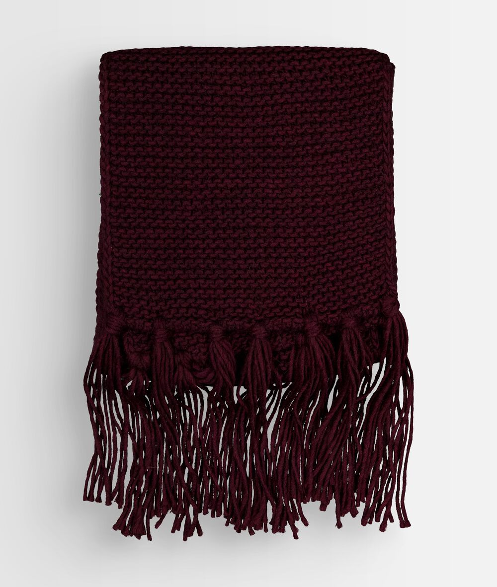 Haby fuchsia fringed scarf fuchsia fonce.