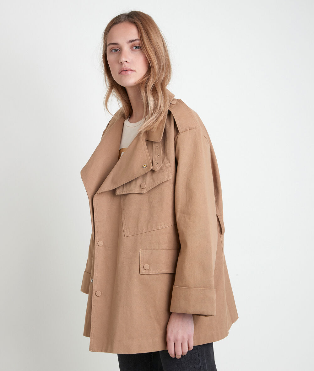 Nadege beige parka beige.