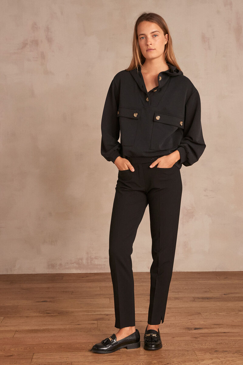Valero microfibre cigarette trousers | 1-2-3 Valero microfibre cigarette trousers PhotoZ | 1-2-3