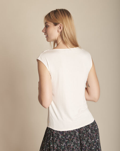 Neptune powder pink v-neck blouse salmon.