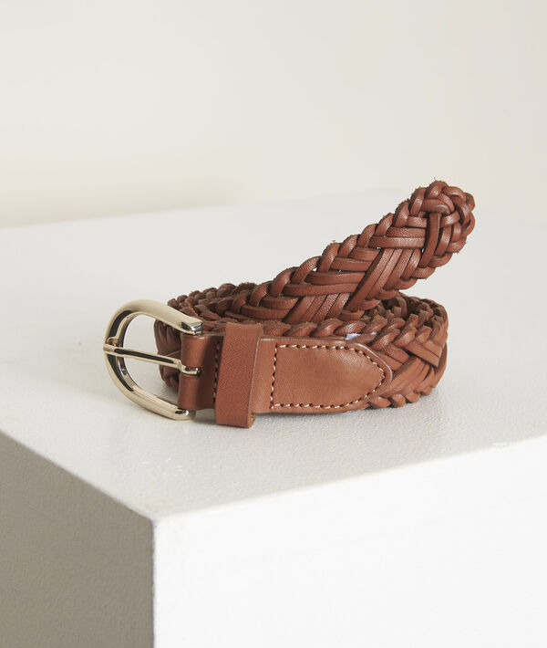 Atresse mahogany braided belt | 1-2-3 Atresse mahogany braided belt PhotoZ | 1-2-3