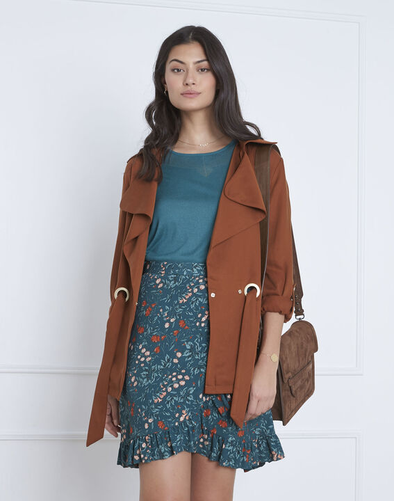 Scarlatt blue floral print skirt | 1-2-3 Scarlatt blue floral print skirt PhotoZ | 1-2-3