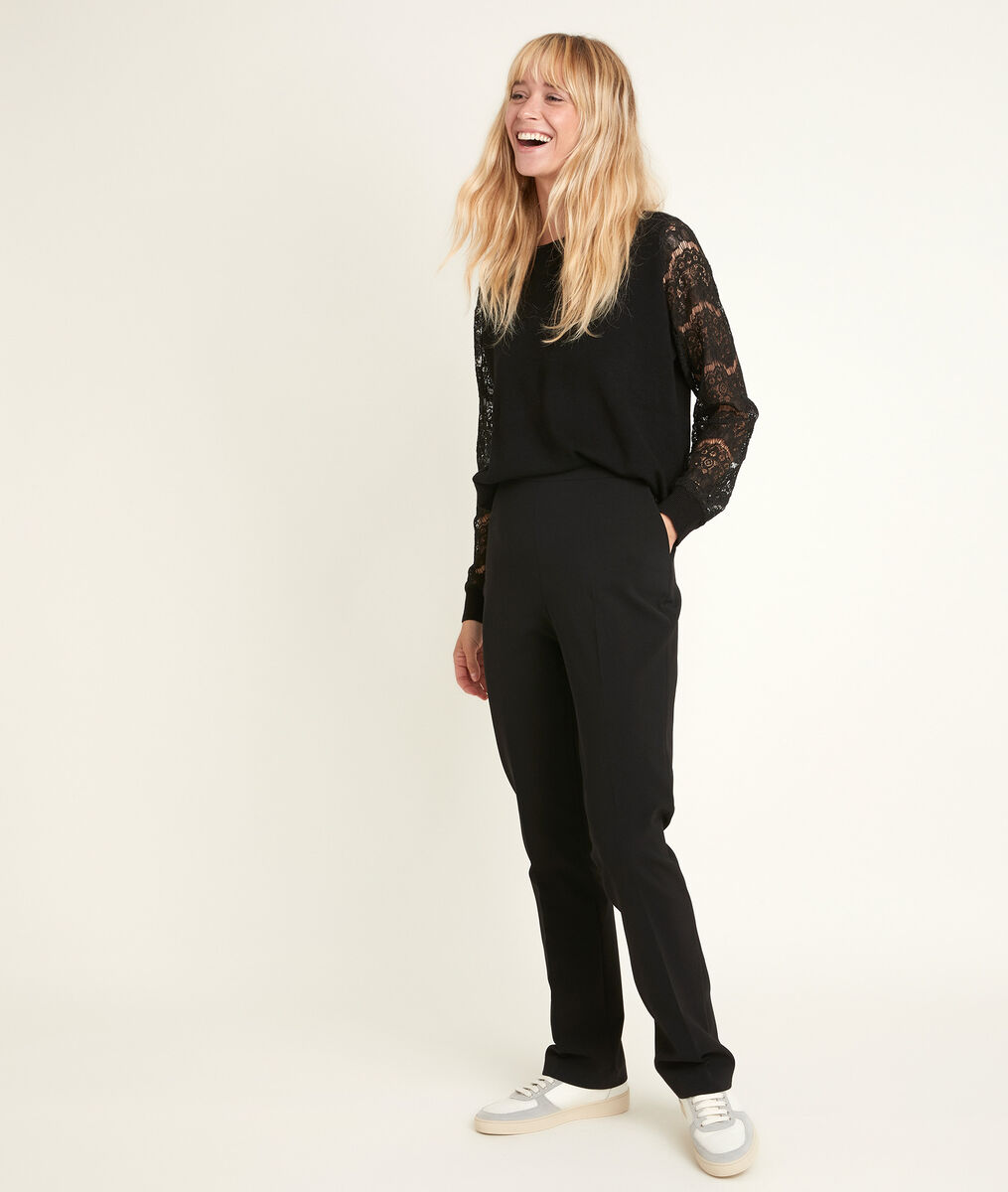 Melie straight leg microfibre trousers | 1-2-3 Melie straight leg microfibre trousers PhotoZ | 1-2-3