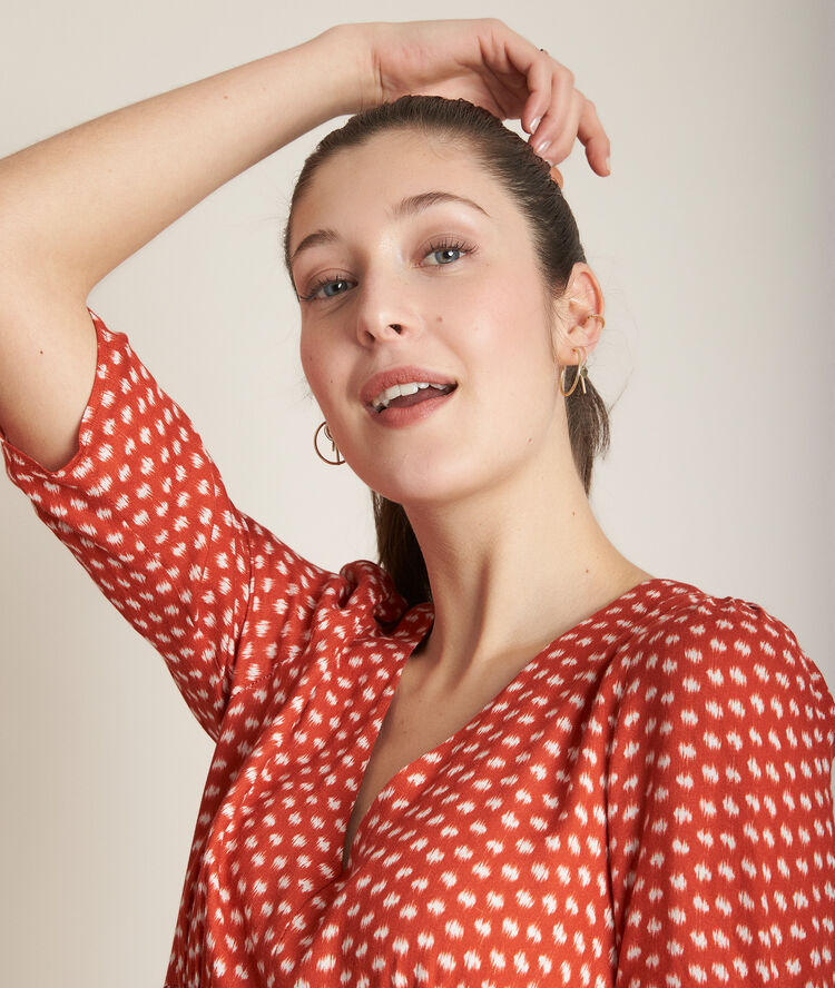 Claude long printed dress tile.