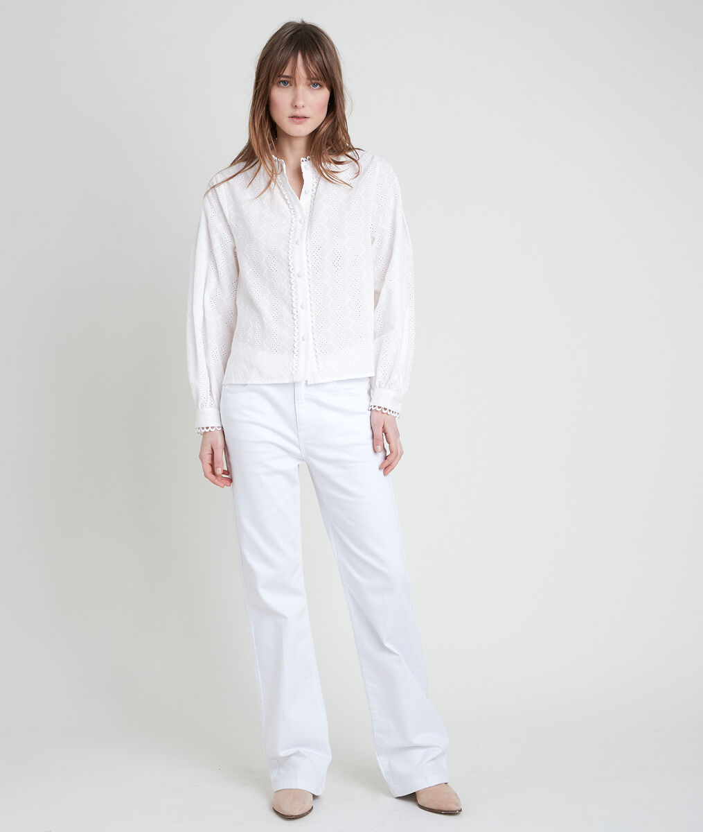 TIFFANY embroidered ecru blouse | 1-2-3 TIFFANY embroidered ecru blouse PhotoZ | 1-2-3