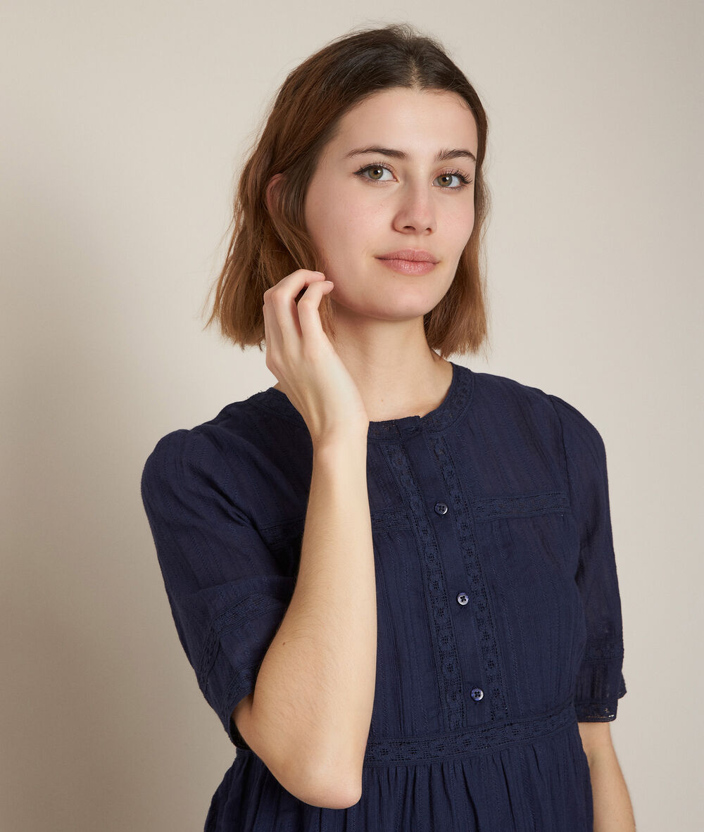 Corelia navy lace dress navy blue.