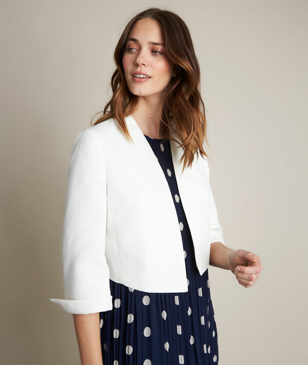 Coralie ecru microfibre bolero | 1-2-3 Coralie ecru microfibre bolero PhotoZ | 1-2-3