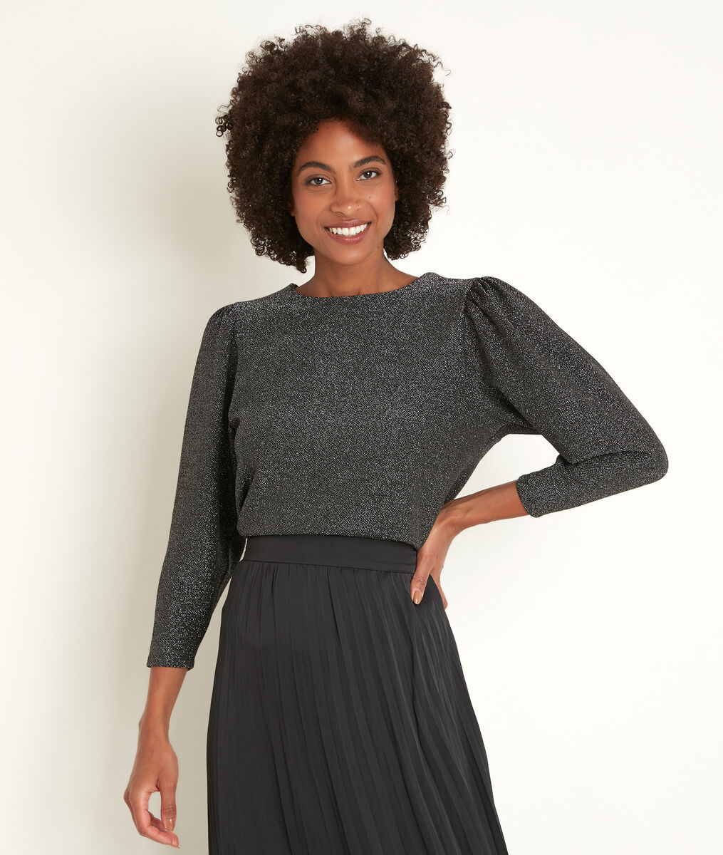 Disco black sequinned top | 1-2-3 Disco black sequinned top PhotoZ | 1-2-3