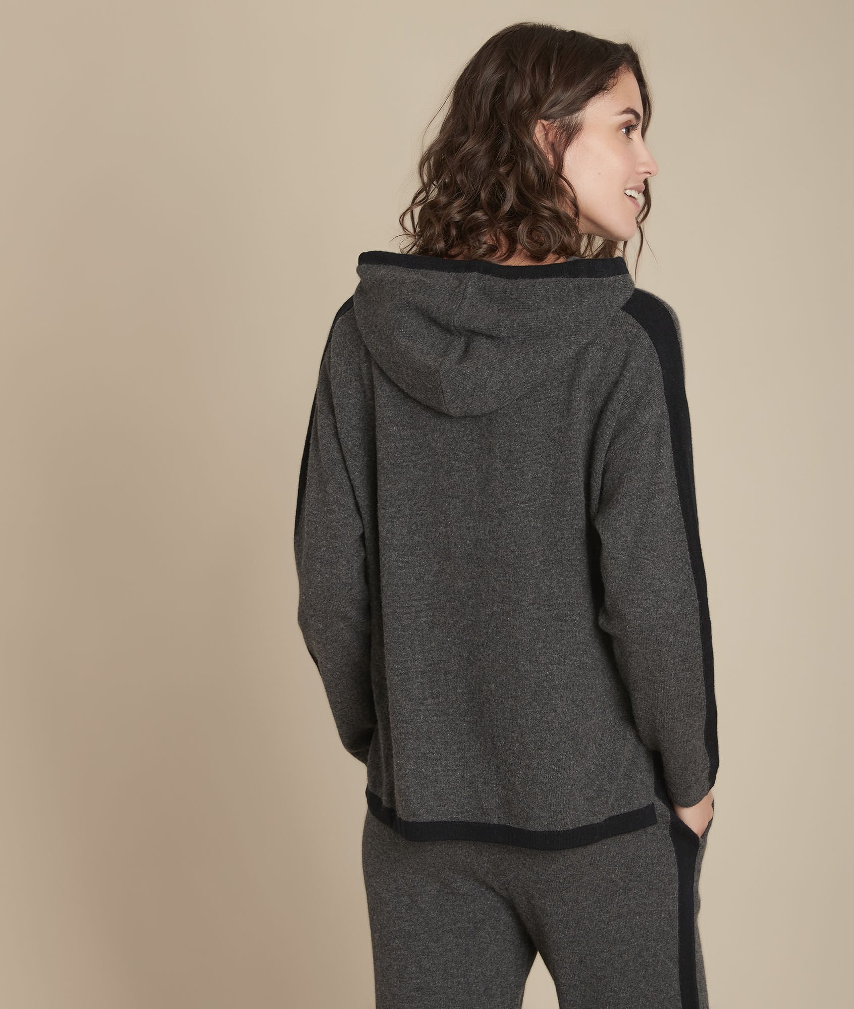 cashmere hooded sweatshirt