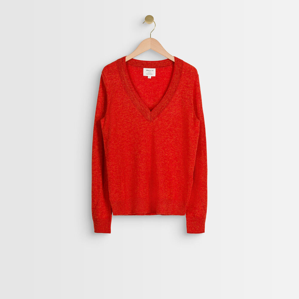Rozane guava wool and cashmere pullover goyave.