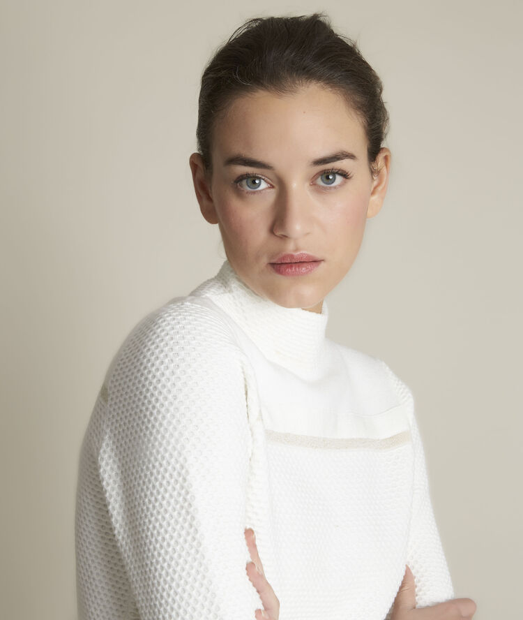 Dolce white ottoman pullover off-white.