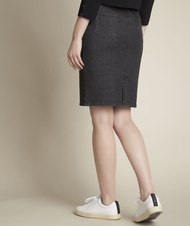 Blandine denim skirt black.