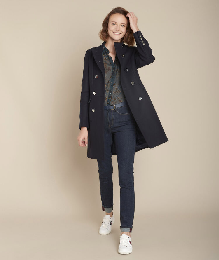 Magali transparent printed blouse forest green.