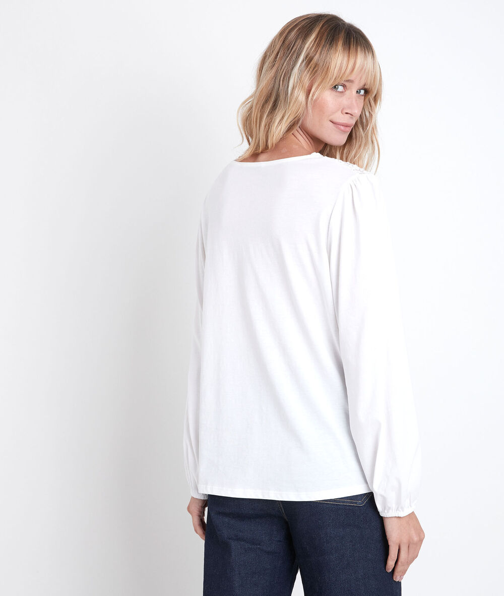 Darius lace top blanc.