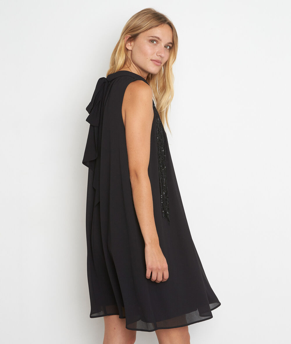 Chachacha black sequinned dress noir.
