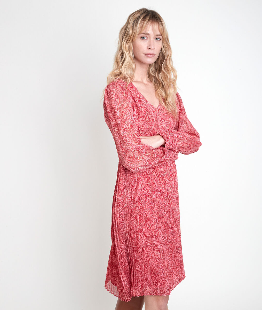 LILO printed pleated dress | 1-2-3 LILO printed pleated dress PhotoZ | 1-2-3