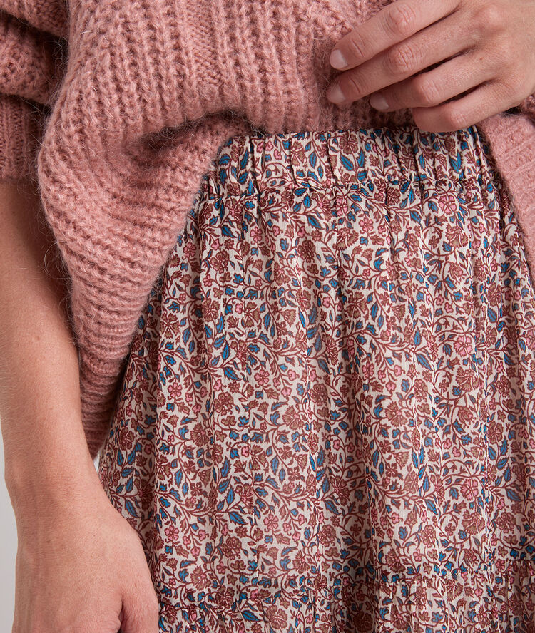 Giorgia printed maxi dress camel clair.
