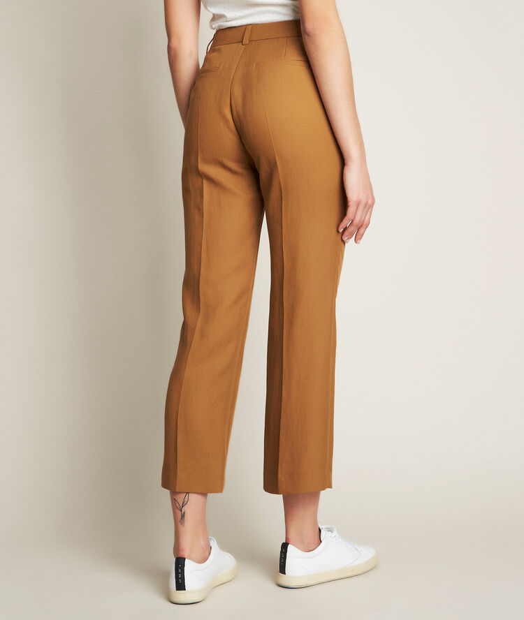 Ilias camel cropped trousers camel.