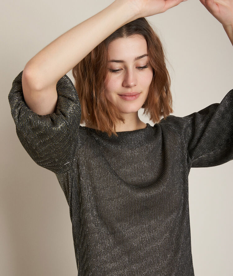 Reve lurex top leaf.