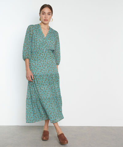 Nae Water green printed maxi dress PhotoZ | 1-2-3