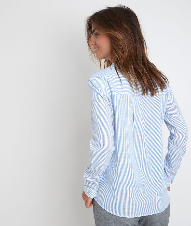 Joyce striped shirt blanc.