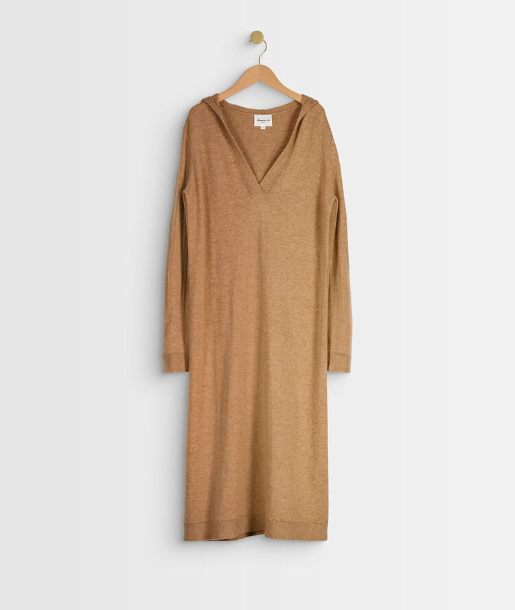 Rozane wool and cashmere dress havane.