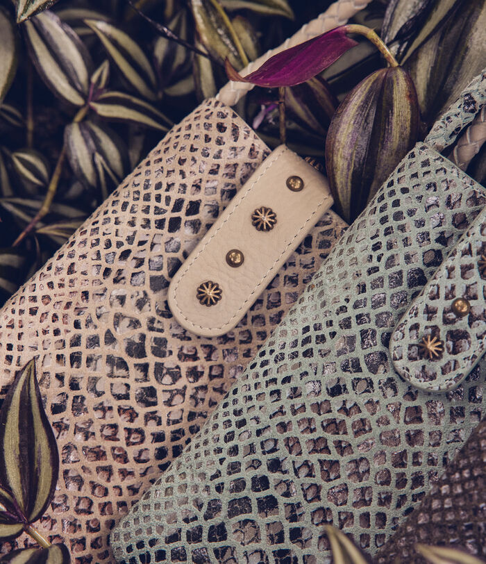Farry bronze python leather-effect phone case PhotoZ | 1-2-3