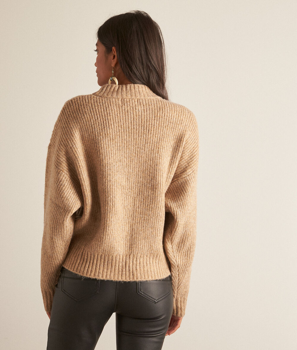 BADYA beige cable-knit jumper PhotoZ | 1-2-3