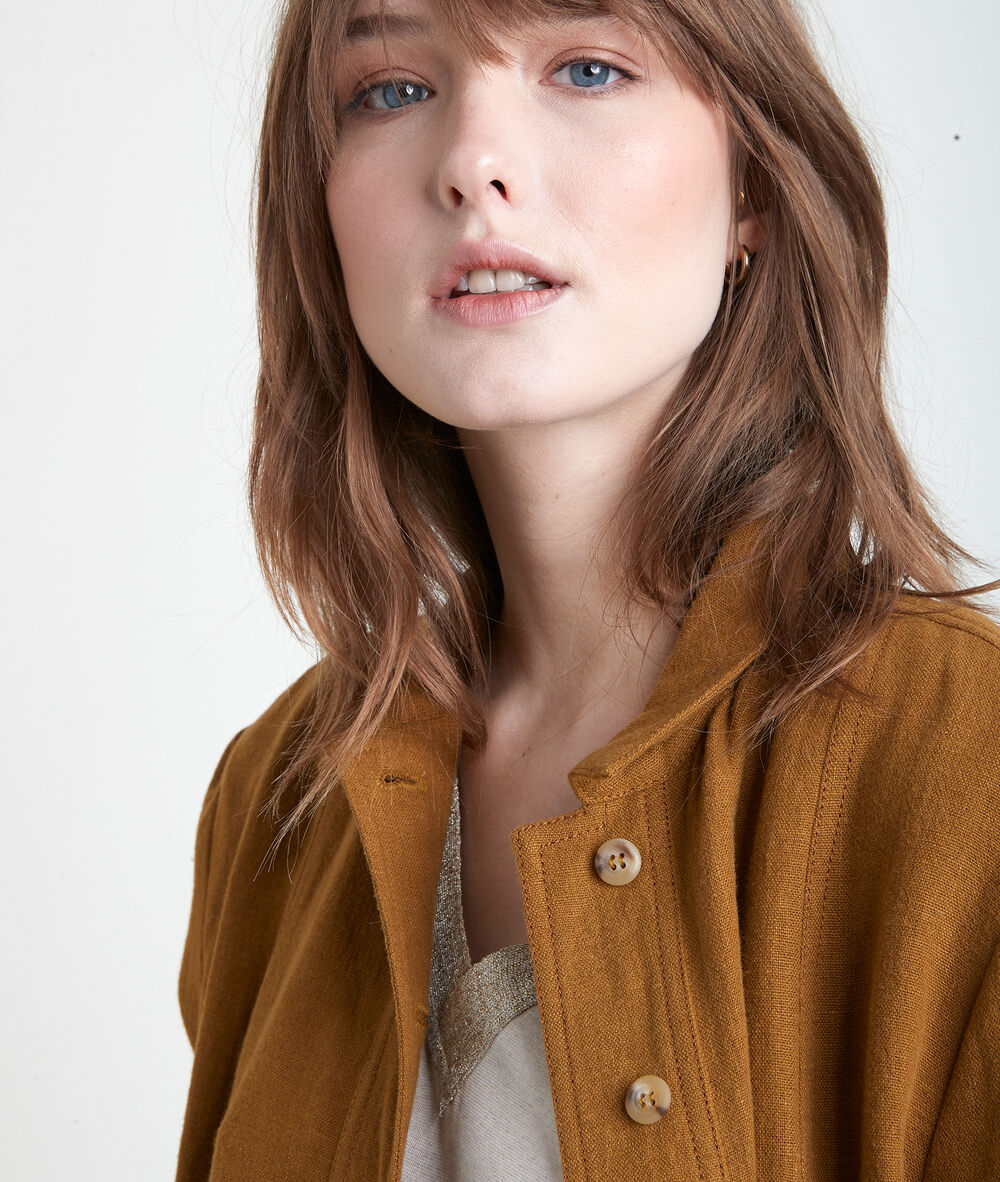Paolita bronze linen jacket bronze.