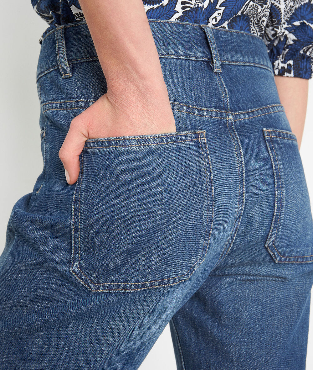 PATIENCE raw denim straight-leg jeans with fringe hems   PhotoZ | 1-2-3