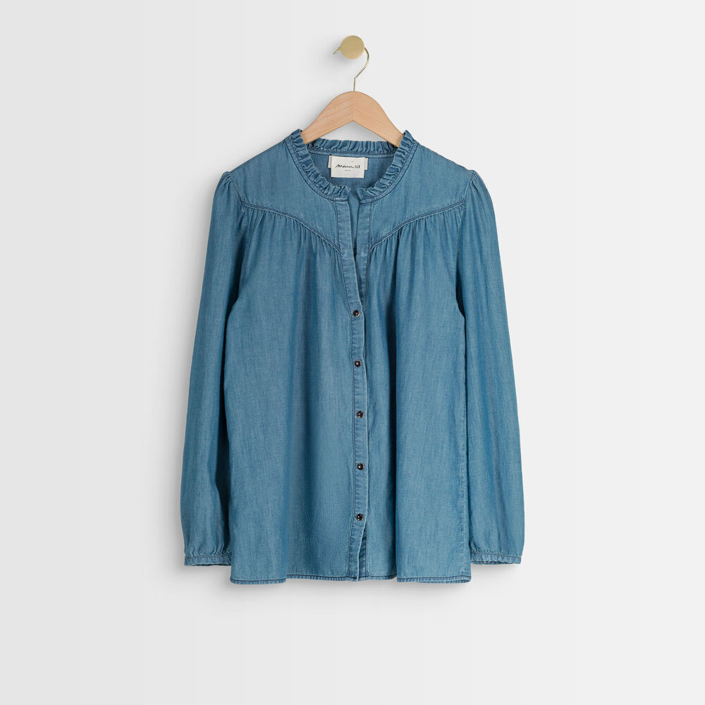 Taly denim blouse denim brut.